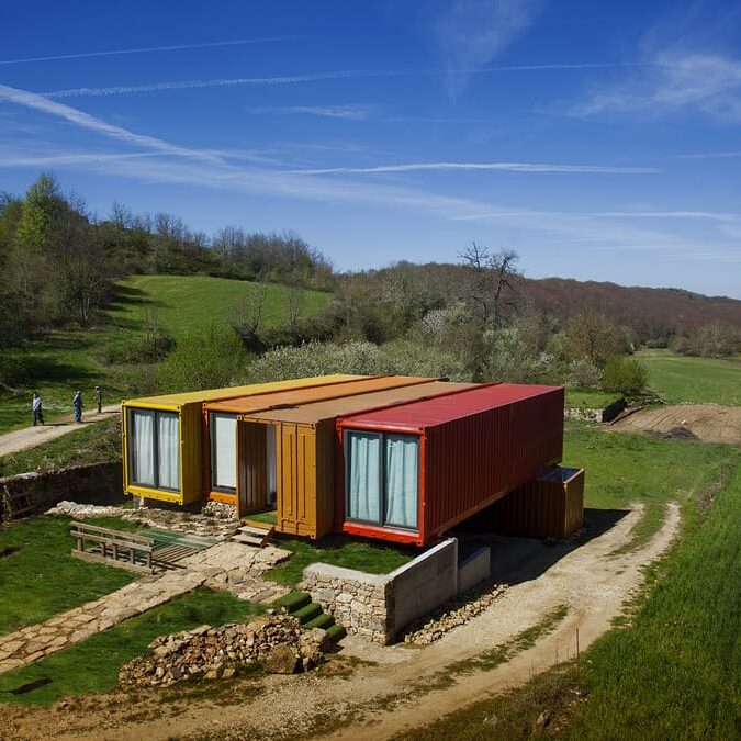 Container Transformation Into Rural Tourist Apartments